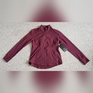 90 Degree by Reflex: Zip Up Sweatshirt Chocolate Burgandy Adult Large NWT